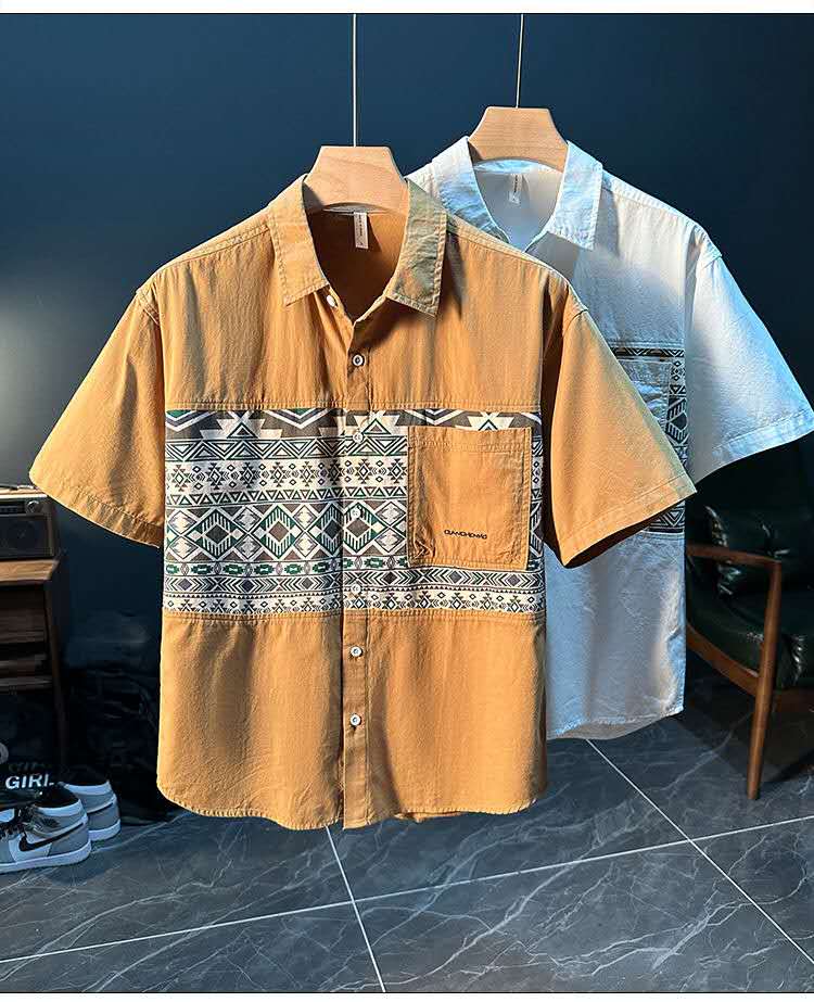 Designer Printed Shirt Semi formal for Men Hot Selling in USA / Europe