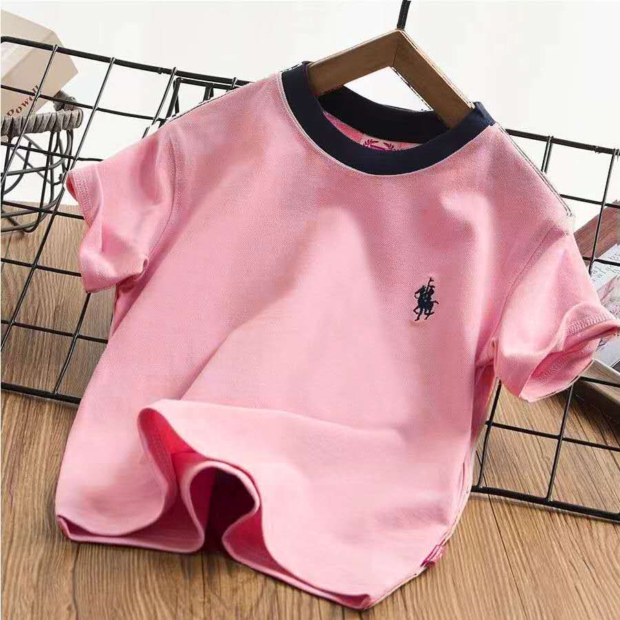 Kids Round Neck Cotton T Shirt 2025