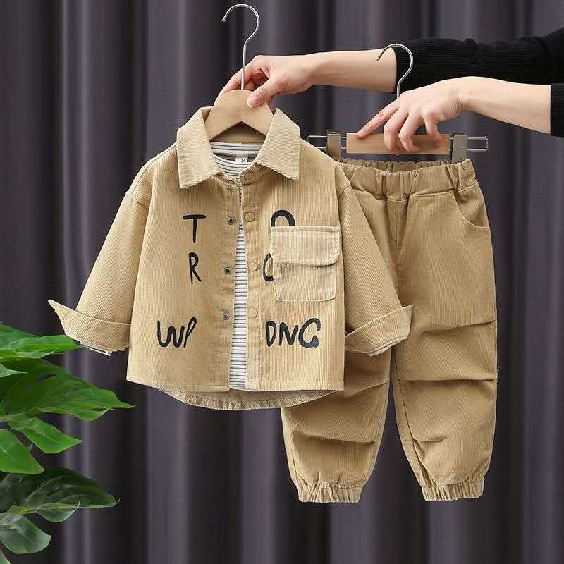 Kids Wear Co-odset Cargo Co-Odset New Arrival 2025 Pant Shirt Set