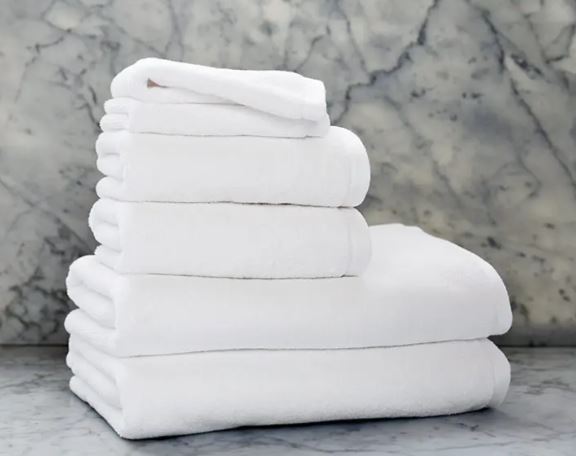 100% Cotton 550 gsm White Bath Towel Exporter in India Best Selling 2025