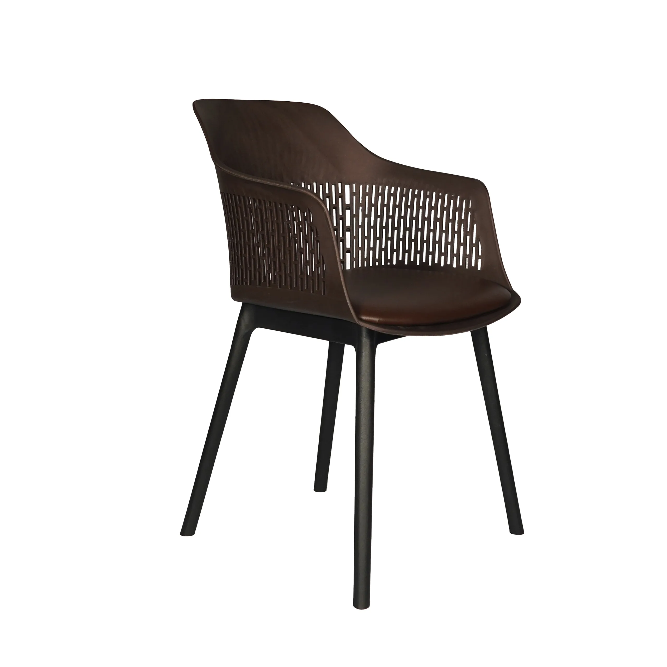 Polypropylene Chair With Cushion and Black Leg High Export Quality Hot Selling 2025