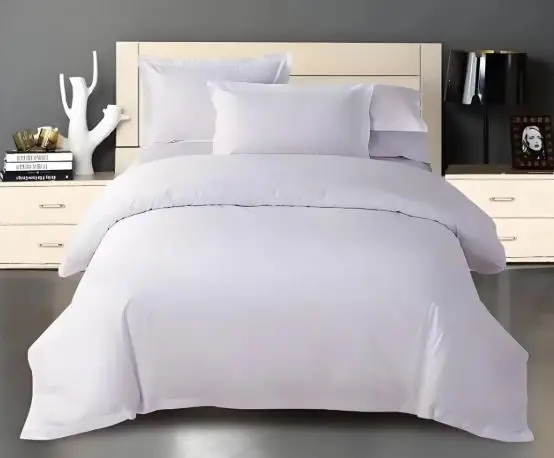 300 TC White Bedding 1 Flat Sheet / 1 Fitted Sheet / 1 Duvet Cover / 2 Pillowe Cover Set Premium Quality 100% Cotton New Arrival 2025