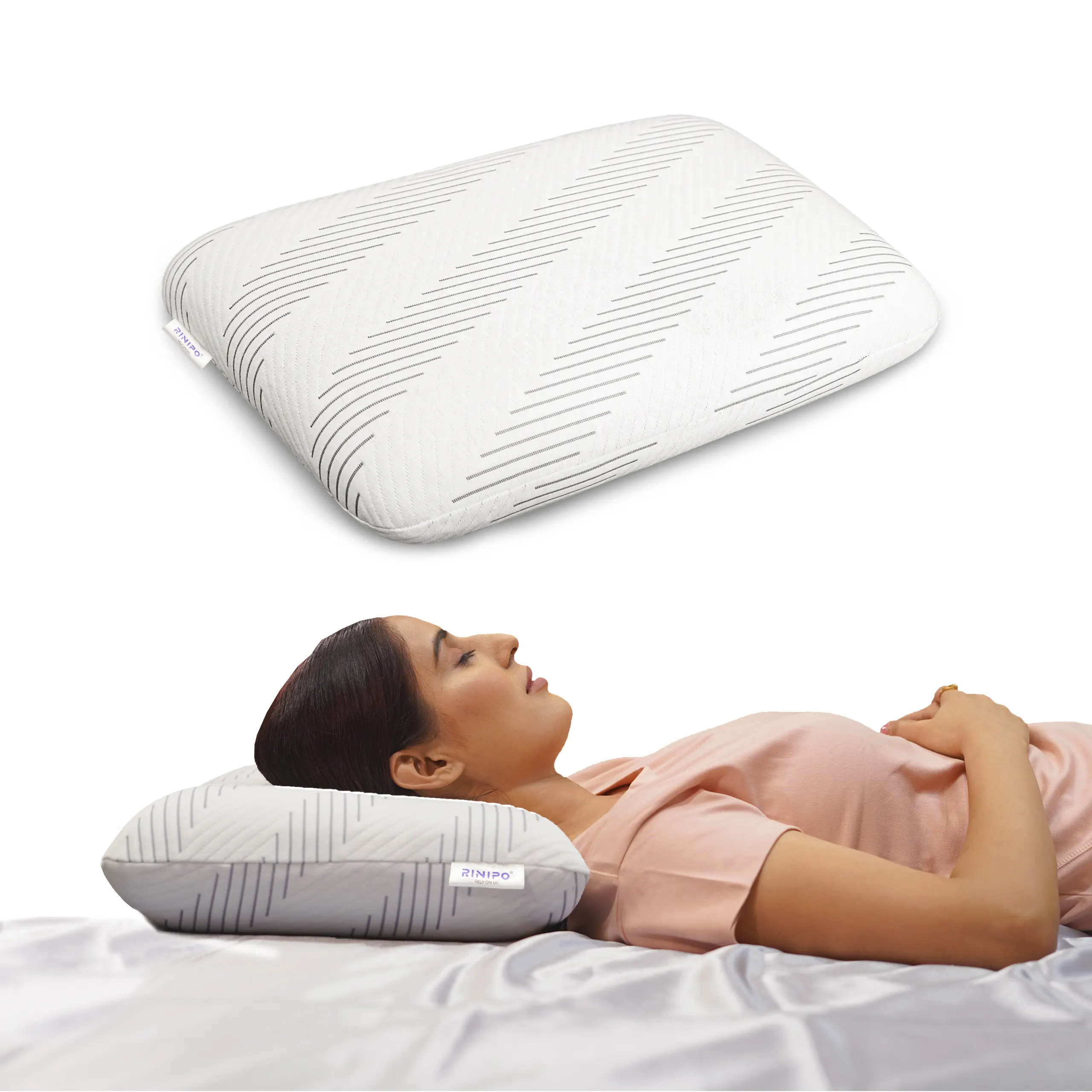 Regular Stripes Sleeping Pillow New Arrival 2025