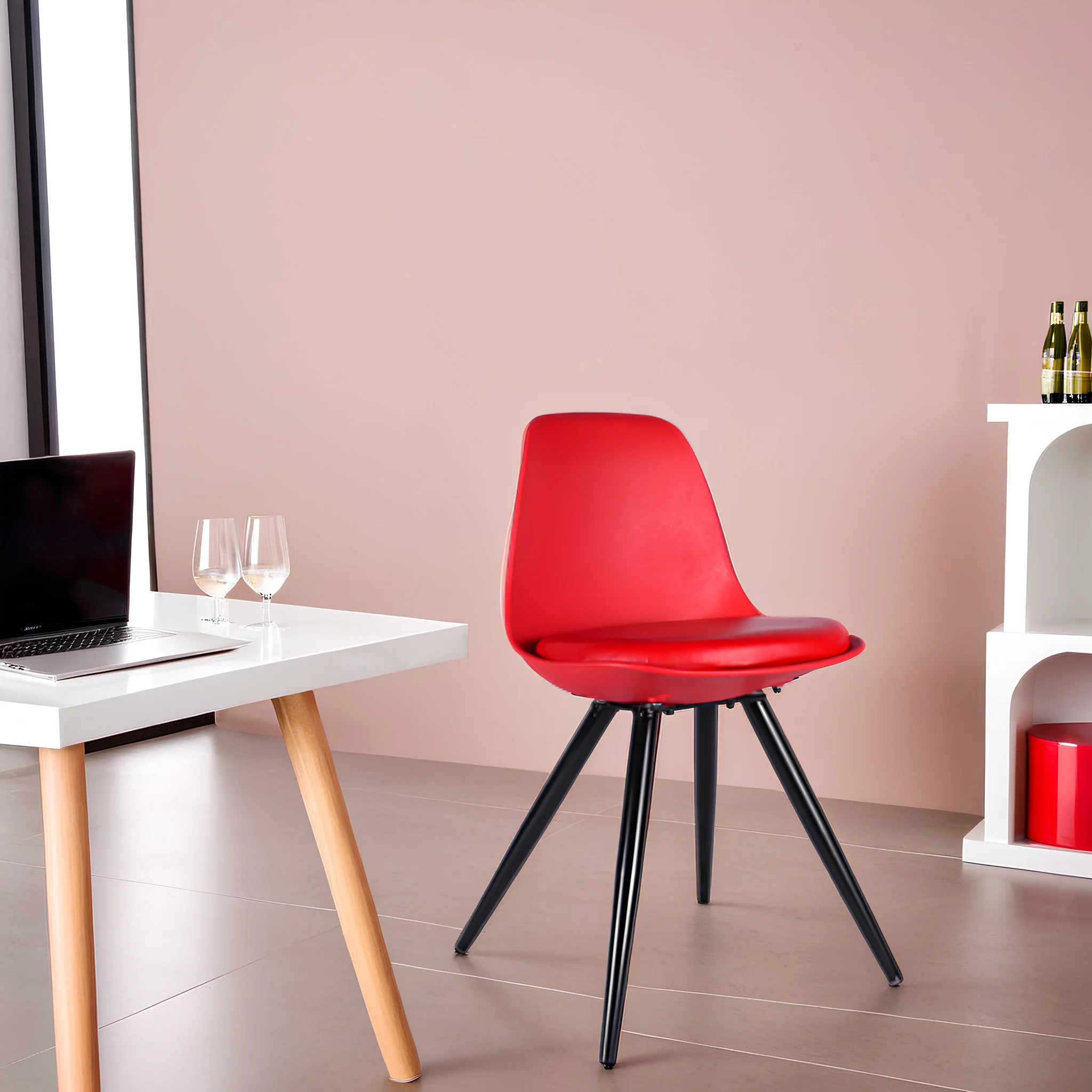 Red Color Modern Visitor Chair Cushion Seat Ultra Premium Model 2025