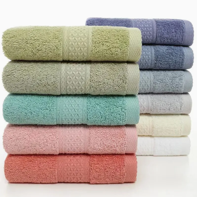 400 GSM Grid Texture 75 x 150 Hotel Pure White 100% Cotton Custom Bath Towels