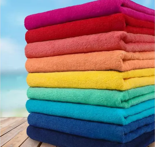 90 x 180cm Beach Towel Swimming Pool 550 to 600 GSM Towel 100% Cotton Best Quality