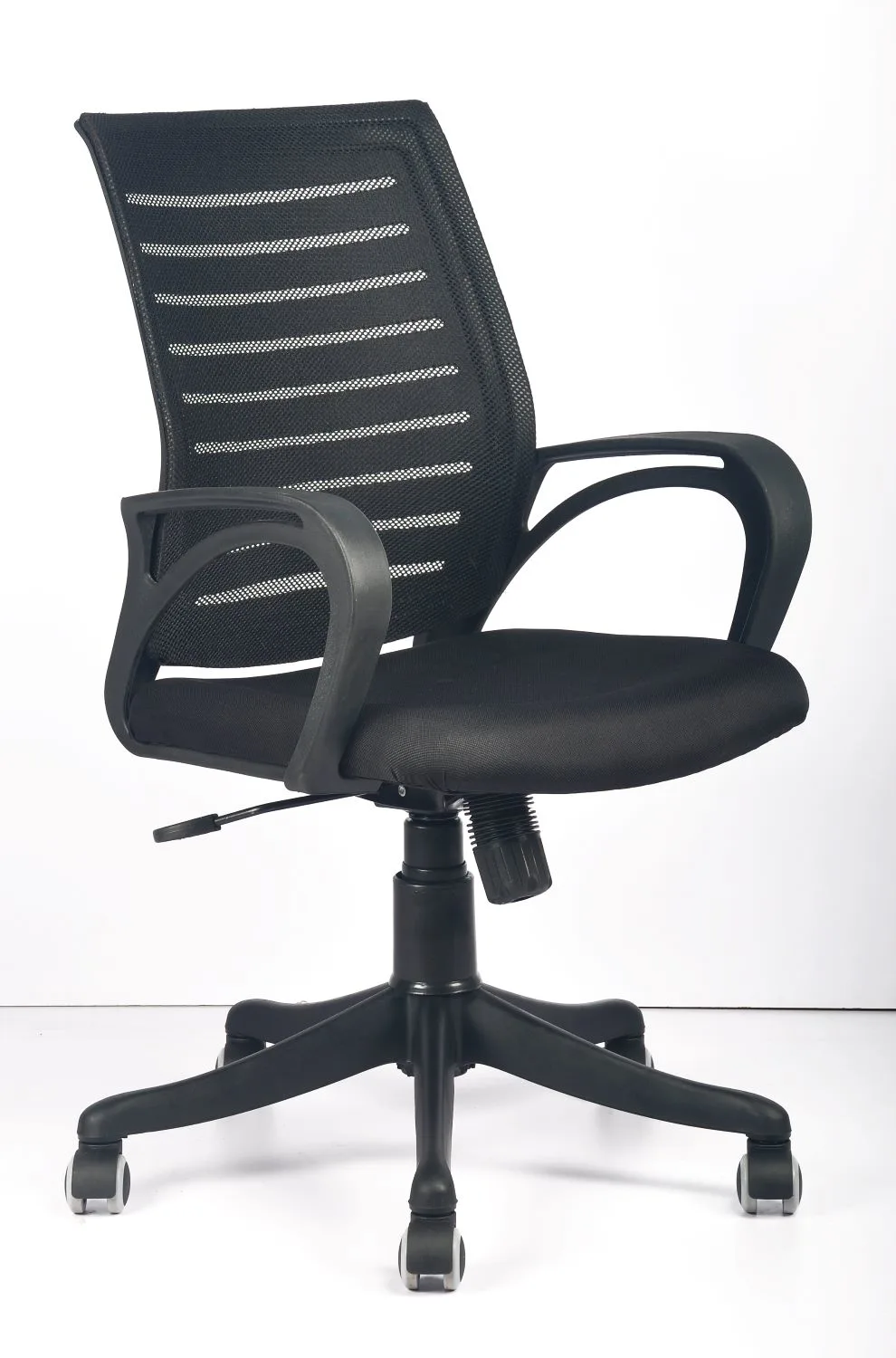 Honda Black Office Meeting / Reception Mesh Medium Back Chair Expot Quality