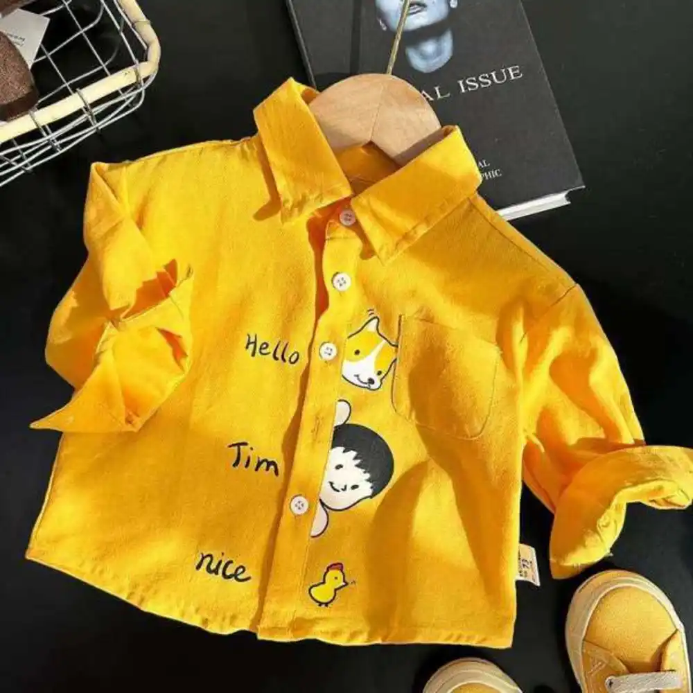 Casula Colorfull Kids Cotton Shirt Hot Selling 2025